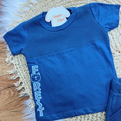 Conj. Camiseta Forest e Bermuda - Azul Marinho Conj. Camiseta Forest e Bermuda - Azul Marinho